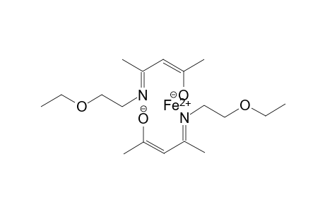 N-(2'-ethoxyethyl)-2-penten-2-on-4-iminate iron(II)