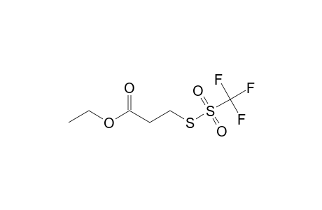 3-(triflylthio)propionic acid ethyl ester
