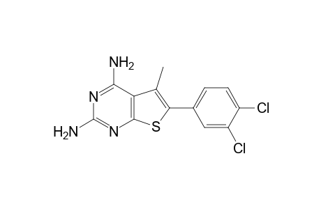 2,4-diamino-6-(3,4-dichlorophenyl)-5-methylthieno[2,3-d]pyrimidine