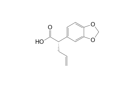 (+)-(S)-2-(3,4-methylenedioxyphenyl)-4-pentenoic acid