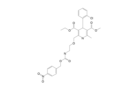 3-ETHYL-5-METHYL-4-(2-CHLOROPHENYL)-2-[[2-[(4-NITROPHENETHOXY)-CARBONYLAMINO]-ETHOXY]-METHYL]-1,4-DIHYDROPYRIDINE-3,5-DICARBOXYLATE