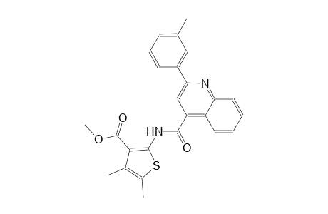 methyl 4,5-dimethyl-2-({[2-(3-methylphenyl)-4-quinolinyl]carbonyl}amino)-3-thiophenecarboxylate
