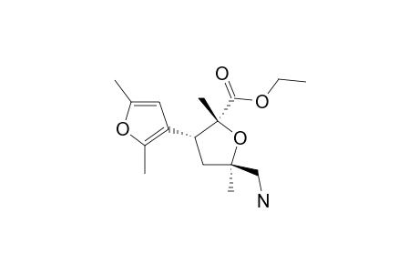 ETHYL-5-AMINOMETHYL-2,5-DIMETHYL-3-(2,5-DIMETHYL-3-FURYL)-TETRAHYDROFURAN-2-CARBOXYLATE