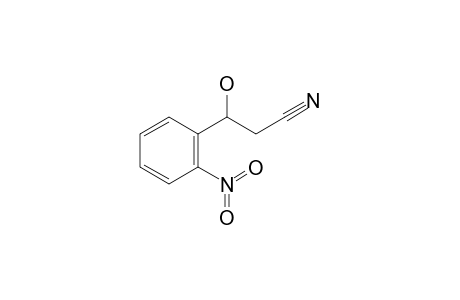 3-hydroxy-3-(2-nitrophenyl)propionitrile