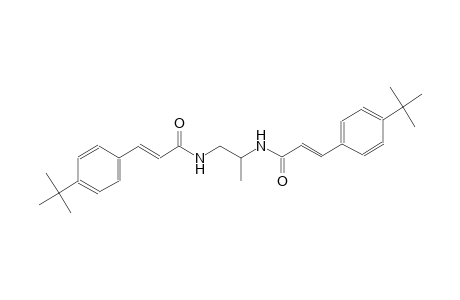 (2E)-3-(4-tert-butylphenyl)-N-(2-{[(2E)-3-(4-tert-butylphenyl)-2-propenoyl]amino}-1-methylethyl)-2-propenamide