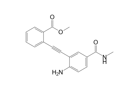2-[2-[2-amino-5-(methylcarbamoyl)phenyl]ethynyl]benzoic acid methyl ester