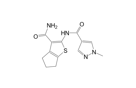 N-[3-(aminocarbonyl)-5,6-dihydro-4H-cyclopenta[b]thien-2-yl]-1-methyl-1H-pyrazole-4-carboxamide
