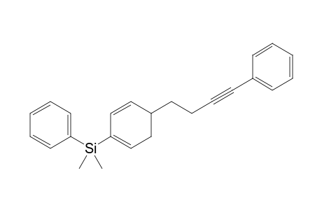 4-(2-(Dimethylphenylsilyl)cyclohexa-1,3-dien-5-yl)-1-phenylbutyne