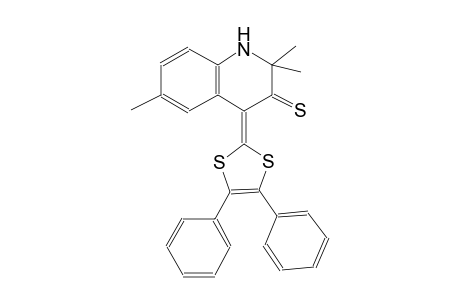 4-(4,5-diphenyl-1,3-dithiol-2-ylidene)-2,2,6-trimethyl-1,4-dihydro-3(2H)-quinolinethione