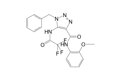 1-Benzyl-N-(2-methoxyphenyl)-5-[(2,2,2-trifluoroacetyl)amino]triazole-4-carboxamide