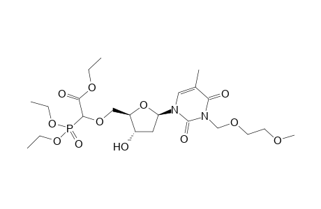 (Diethoxy-phosphoryl)-{(2R,3S,5R)-3-hydroxy-5-[3-(2-methoxy-ethoxymethyl)-5-methyl-2,4-dioxo-3,4-dihydro-2H-pyrimidin-1-yl]-tetrahydro-furan-2-ylmethoxy}-acetic acid ethyl ester