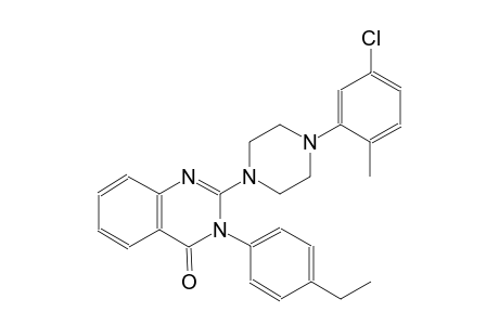 2-[4-(5-chloro-2-methylphenyl)-1-piperazinyl]-3-(4-ethylphenyl)-4(3H)-quinazolinone