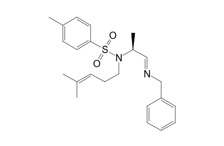 (+-)-N-(4-Methyl-3-pentenyl)-N-tosylalaninal Benzylimine