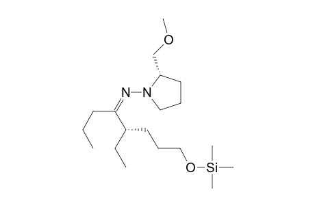 (+)-(2S,2'S)-1-(2-Ethyl-5-trimethylsilyloxy-1-propyl-pentylideneamino)-2-methoxymethyl-pyrrolidine