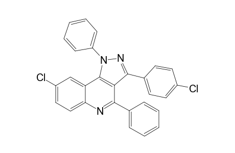 8-Chloro-3-(4-chlorophenyl)-1,4-diphenyl-1H-pyrazolo[4,3-c]quinoline