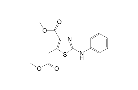 Methyl 5-(2-methoxy-2-oxoethyl)-2-(phenylamino)thiazole-4-carboxylate