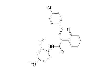 2-(4-chlorophenyl)-N-(2,4-dimethoxyphenyl)-4-quinolinecarboxamide