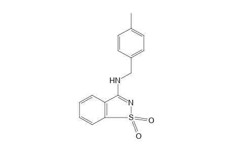 3-[(p-METHYLBENZYL)AMINO]-1,2-BENZISOTHIAZOLE, 1,1-DIOXIDE