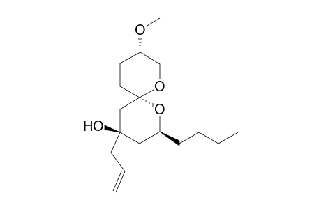 (2S,4R,6S,9S)-4-Allyl-2-butyl-9-methoxy-1,7-dioxaspiro[5.5]undecan-4-ol