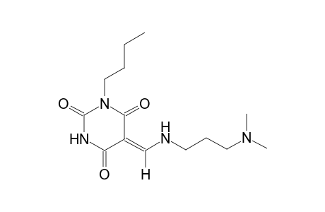 (5Z)-1-butyl-5-({[3-(dimethylamino)propyl]amino}methylene)-2,4,6(1H,3H,5H)-pyrimidinetrione