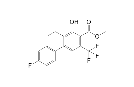 2-Ethyl-4'-fluoro-3-hydroxy-5-trifluoromethyl-biphenyl-4-carboxylic acid methyl ester