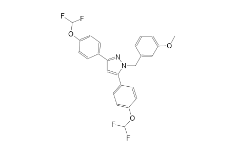 3,5-bis[4-(difluoromethoxy)phenyl]-1-(3-methoxybenzyl)-1H-pyrazole