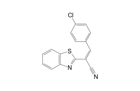 (2Z)-2-(1,3-Benzothiazol-2-yl)-3-(4-chlorophenyl)-2-propenenitrile