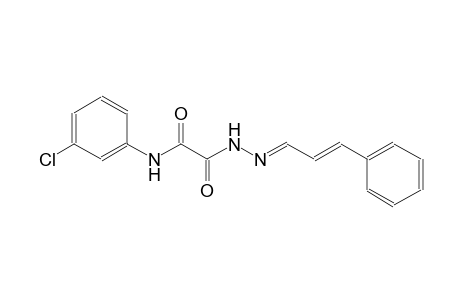 N-(3-chlorophenyl)-2-oxo-2-{(2E)-2-[(2E)-3-phenyl-2-propenylidene]hydrazino}acetamide