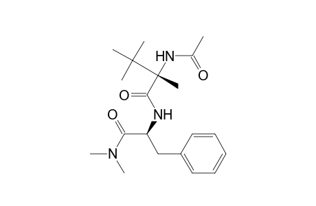 N(2)-[(S)-N(2)-Acetyl-2,3-dimethylvalyl]-L-phenylalanine-dimethylamide