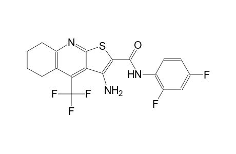 3-amino-N-(2,4-difluorophenyl)-4-(trifluoromethyl)-5,6,7,8-tetrahydrothieno[2,3-b]quinoline-2-carboxamide