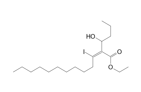 (E)-2-(1-hydroxybutyl)-3-iodo-2-tridecenoic acid ethyl ester