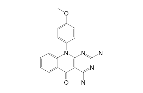 2,4-diamino-10-(4-methoxyphenyl)pyrimido[4,5-b]quinolin-5-one
