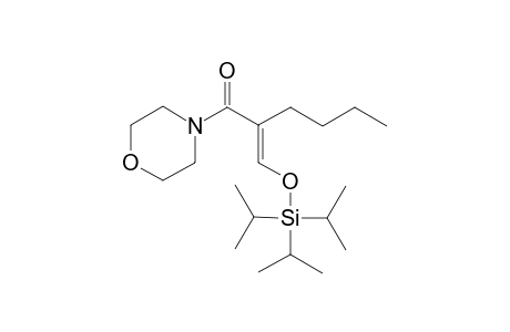 (E)-1-morpholino-2-(((triisopropylsilyl)oxy)methylene)hexan-1-one