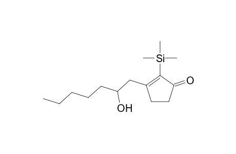 1-Cyclopenten-3-one, 1-(2-hydroxyheptyl)-2-trimethylsilyl-