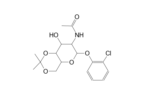 beta-D-glucopyranoside, 2-chlorophenyl 2-(acetylamino)-2-deoxy-4,6-O-(1-methylethylidene)-