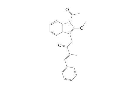 (E)-1-(1-Acetyl-2-methoxyindol-3-yl)-3-methyl-4-phenylbut-3-en-2-one