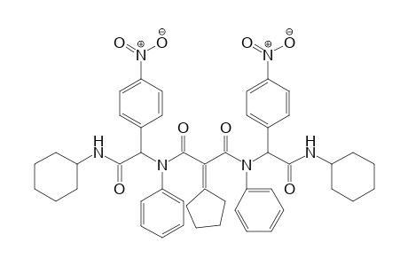 N1,N3-bis((cyclohexylcarbamoyl)(4-nitrophenyl)methyl)-2-cyclopentylidene-N1,N3-diphenylmalonamide