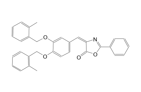 (4E)-4-{3,4-bis[(2-methylbenzyl)oxy]benzylidene}-2-phenyl-1,3-oxazol-5(4H)-one