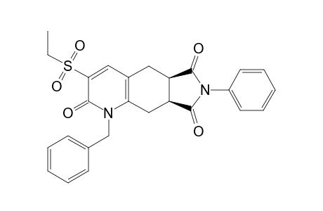 (5aR*,8aS*)-1-Benzyl-3-(ethylsulfonyl)-7-phenyl-5,5a,8a,9-tetrahydro-1H-pyrrolo[3,4-g]qiuinoline-2,6,8(1H,7H)-trione