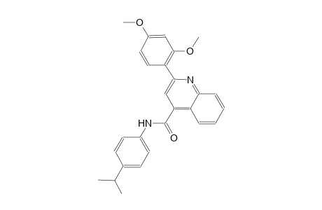 2-(2,4-dimethoxyphenyl)-N-(4-isopropylphenyl)-4-quinolinecarboxamide