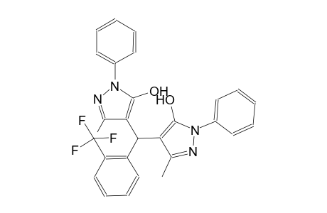 4-{(5-hydroxy-3-methyl-1-phenyl-1H-pyrazol-4-yl)[2-(trifluoromethyl)phenyl]methyl}-3-methyl-1-phenyl-1H-pyrazol-5-ol