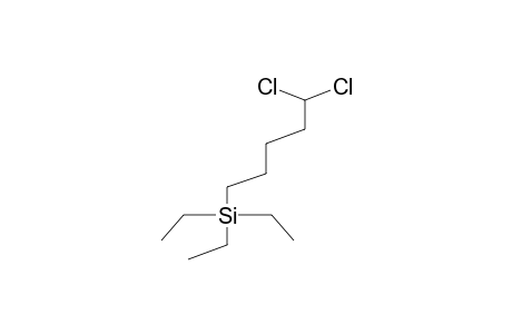 TRIETHYL(5,5-DICHLOROPENTYL)SILANE