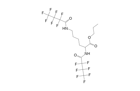 Propyl 2,6-bis[(2,2,3,3,4,4,4-heptafluorobutanoyl)amino]hexanoate