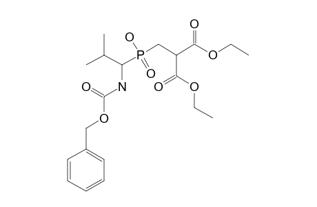 (R,S)-2-[(1-BENZYLOXYCARBONYLAMINO-2-METHYL-PROPYL)-HYDROXY-PHOSPHINOYLMETHYL]-MALONIC-ACID-DIETHYLESTER