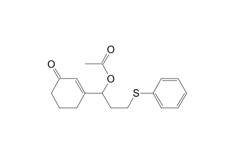 3-[3-(Phenylthio)-1-acetoxypropyl]-2-cyclohexen-1-one