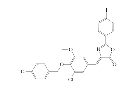 (4Z)-4-{3-chloro-4-[(4-chlorobenzyl)oxy]-5-methoxybenzylidene}-2-(4-iodophenyl)-1,3-oxazol-5(4H)-one