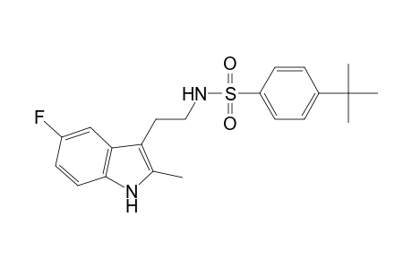 4-tert-Butyl-N-[2-(5-fluoranyl-2-methyl-1H-indol-3-yl)ethyl]benzenesulfonamide
