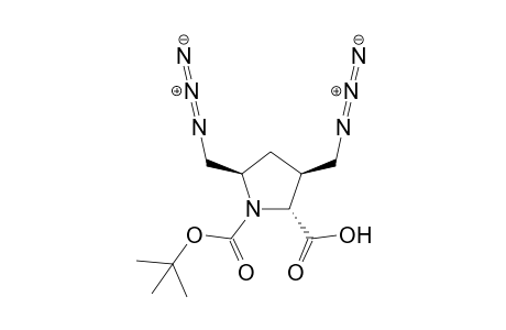 (+-)-(2R*,3S*,5R*)-3,5-Bis(azidomethyl)-1-(tertbutoxycarbonyl) pyrrolidine-2-carboxylic acid