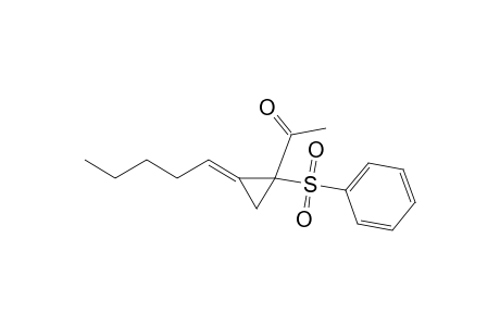 1-(Benzenesulfonyl)-2-(pentylidene)cyclopropyl Methyl Ketone