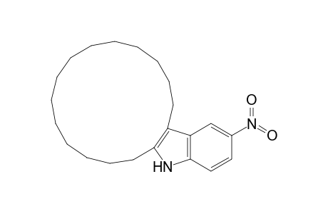5H-Cyclohexadec[b]indole, 6,7,8,9,10,11,12,13,14,15,16,17,18,19-tetradecahydro-2-nitro-